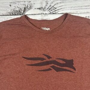 Sitka Shirt Mens XXL Red Icon Tee Logo Hunting Fishing Lightweight Cotton Blend